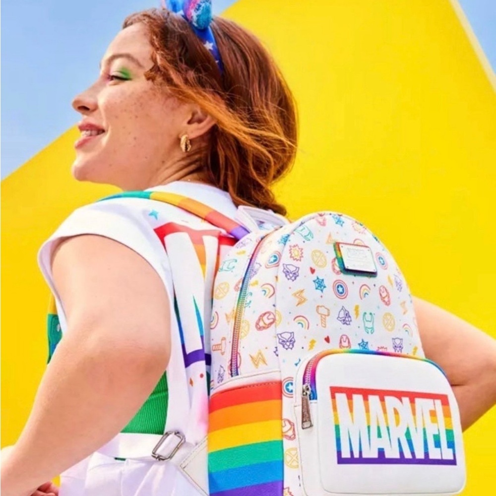 Marvel Pride Collection Loungefly Mini Backpack - Picture 2 of 6